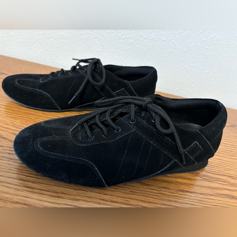 Men’s shoes-Black Suede Dancing shoes.